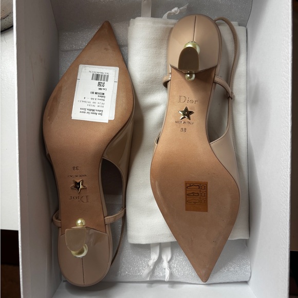 Dior Shoes - Dior Women's Nude Slingback Heels